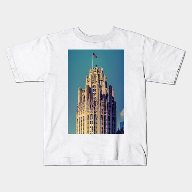 Top of the Tribune Kids T-Shirt by Enzwell